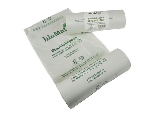 Biosekk BIOMAT liner 17my 240L (10) Avfallsekk 240l 