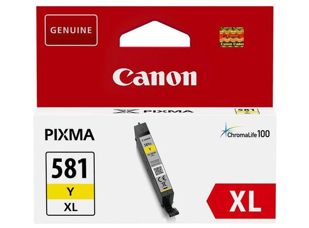 Blekk CANON CLI-581XL Gul Pixma | Blekkpatron | Farge 