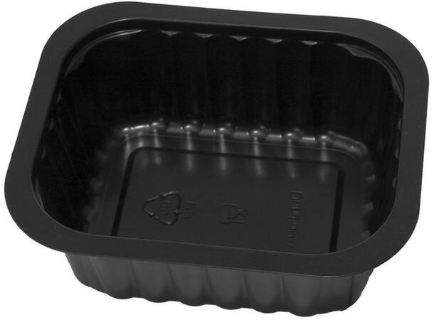 Duni Duniform® smårettbeholder avPP Sort 470 ml 138 x114x53mm (300 stk) 