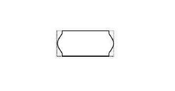 9446099  9445845 Etikett 26 x 12 mm til 1 linjers maskin Flour gr&#248;nn etikett m/trykk &quot;APPROVED