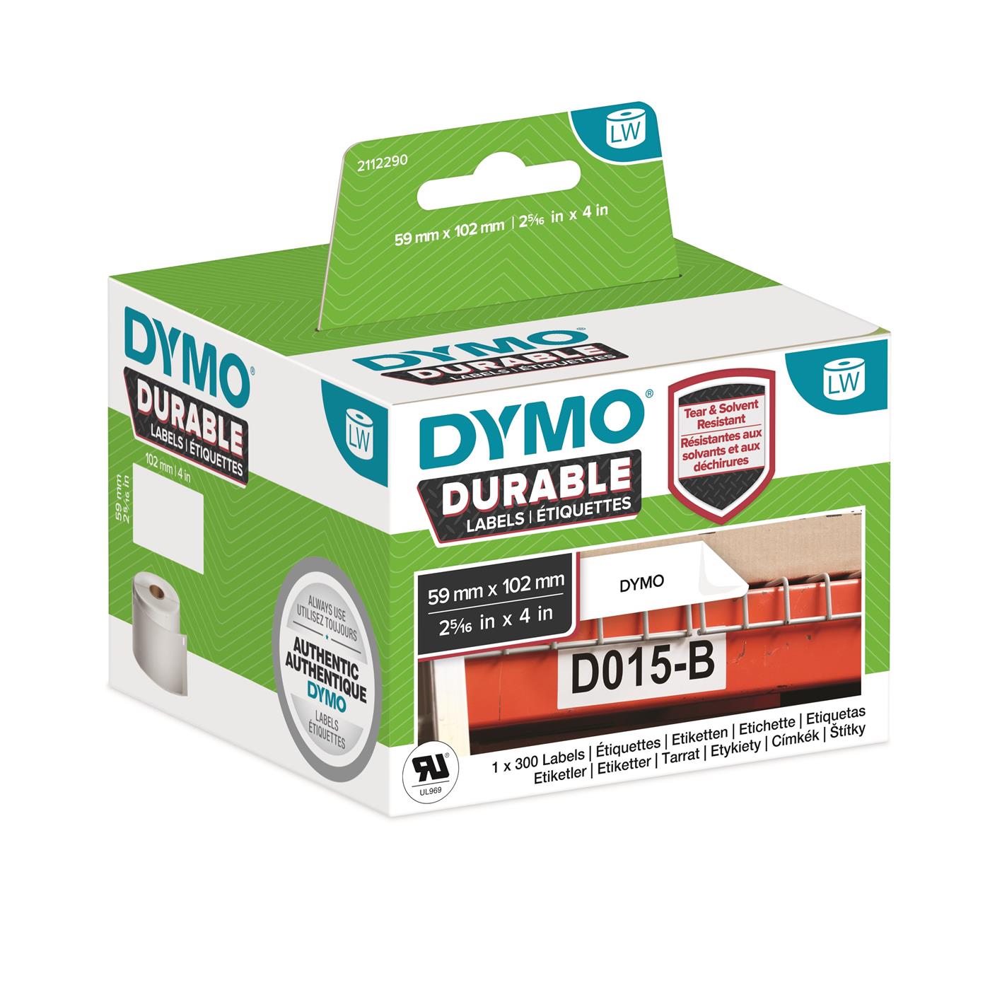 227542  2112290 Etikett DYMO Durable 59mm x 102mm (300) Dymo | Selvklebende