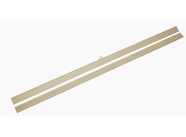 Kalenderlist Hvit, A3 30cm m/1 krok (25) Topp og bunn 