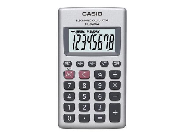 Kalkulator CASIO HL-820VA Regnemaskin | Lommeregner 