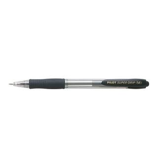 Kulepenn Pilot Supergrip medium sort Pilot kulepenn med oljebasert blekk