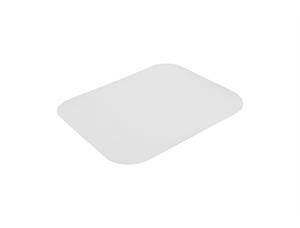 Lokk til aluminiumsform 218 x 168 mm Alubelagt / hvitt kartonglokk (1200 stk) 