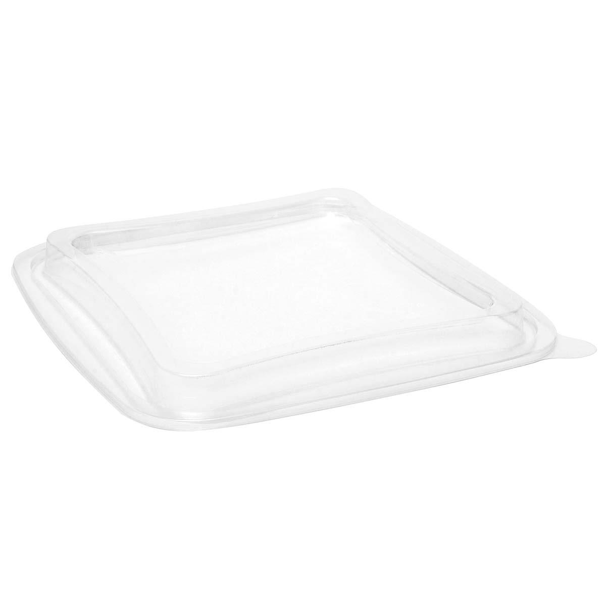 9433824 Paccor E400644 Lokk til salatbeger &quot;SQ&quot; |180x180x15mm Begerlokk i klar rPET (396 stk)