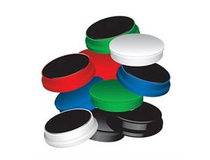 Magnet WB Q-Connect 35mm Sort (10) Sorte magneter til whiteboard tavle 