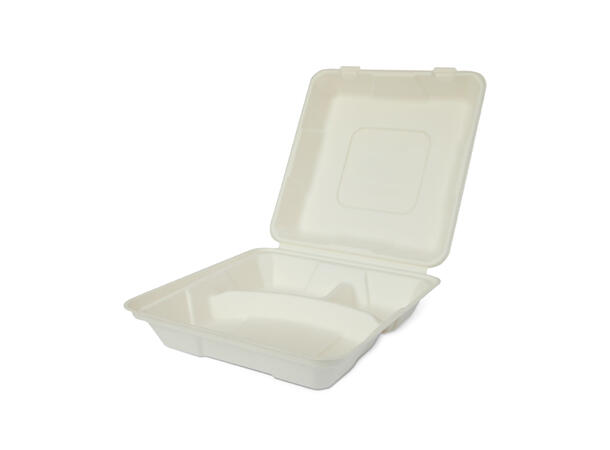 Matboks fiber 3-rom 21,5 x 21,5 x 6cm | 250 stk pr eske 