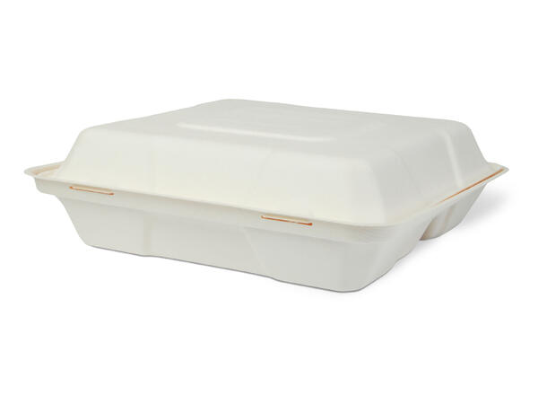 Matboks fiber 3-rom 21,5 x 21,5 x 6cm | 250 stk pr eske 