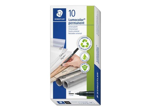 Merkepenn LUMOCOLOR 317M 1,0mm sort 
