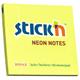 9447150  Notatblokk Stick'n 76x76 neongul (12) Post-It
