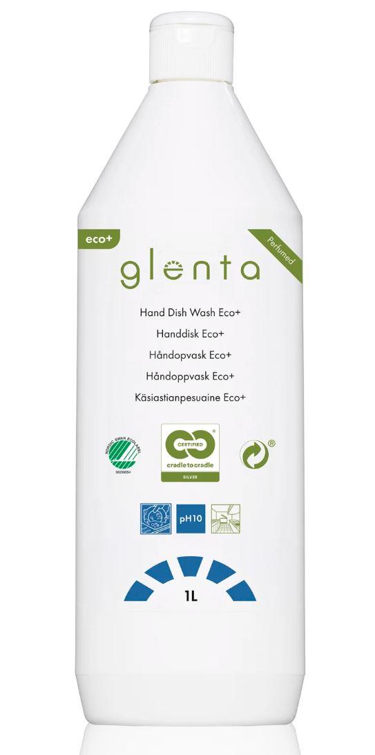9444975   Oppvaskmiddel h&#229;nd GLENTA Eco+ 1L (12) Parfymert