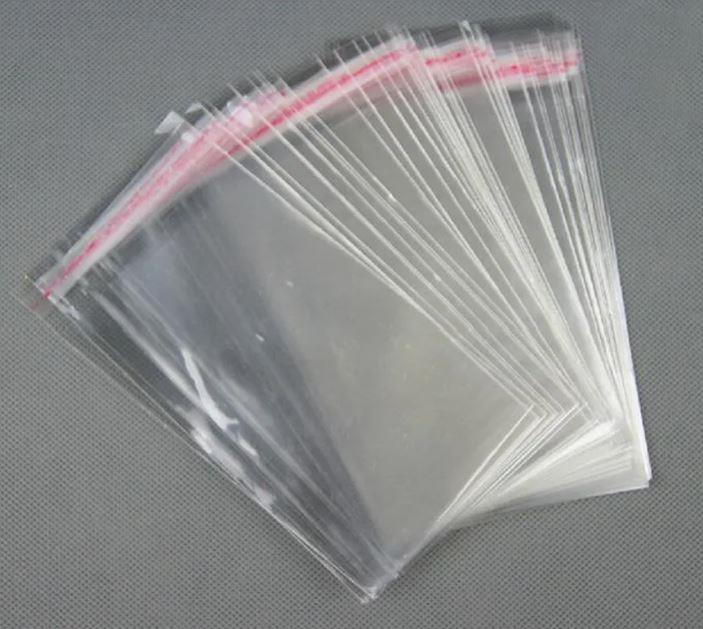 9436996   Plastpose LDPE 45 my 450x550 +50mm (500) Klar | Plastkonvolutt med limstripe