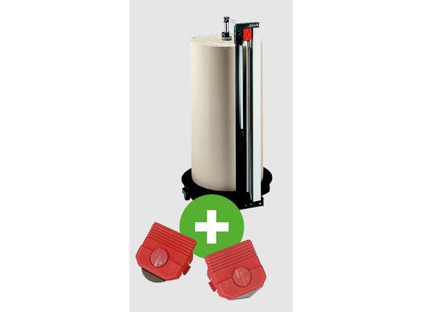 Rullestativ for plast og papp | Vertikal 800x880x1900mm 