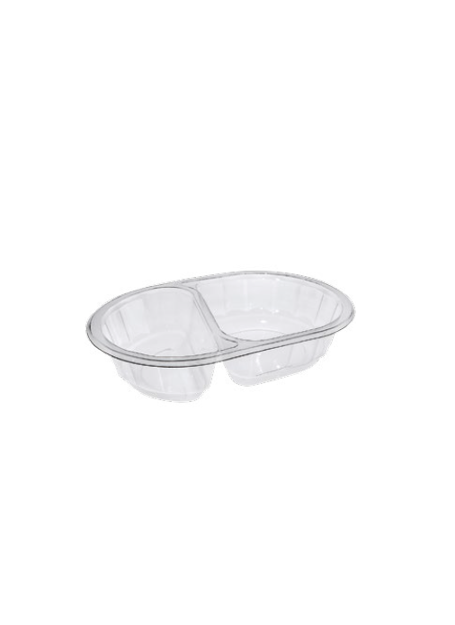 9433811 Paccor 108718 Salatbeger "V-Serie" 400ml |175x115x40mm Begerbunn klar rPET uten lokk (720 stk)