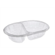 9433811 Paccor108718 Salatbeger "V-Serie" 400ml |175x115x40mm Begerbunn klar rPET uten lokk (720 stk)