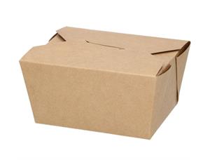 Take-Away boks 13 x 10,5 x 6,5 cm brun 450 stk pr kartong 