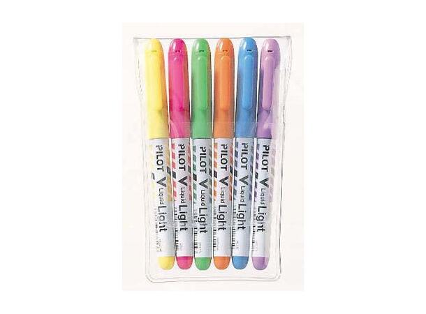 Tekstmarker PILOT V Liquid Light (6) 6 Farger 