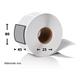 9418740 PSP70717 Termoetikett 45 x 80 mm hvit nøytral ruller à 450 stk, permanent lim | 25 mm
