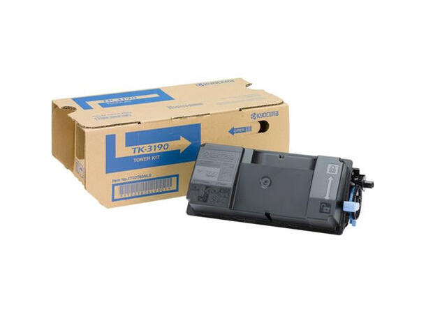 Toner KYOCERA TK-3190 25K sort Kapasitet opp til 25000 sider 