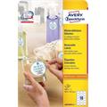 Avery ink-jet ovale produktetiketter 63,5 x 42,3 mm | Avtagbare | 450 stk
