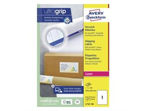 Avery laser 199.6x289.1 L7167 (100) QuickPEEL™ |  Ultragrip 