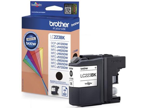 Blekk BROTHER LC223BK Sort Sort blekkpatron 