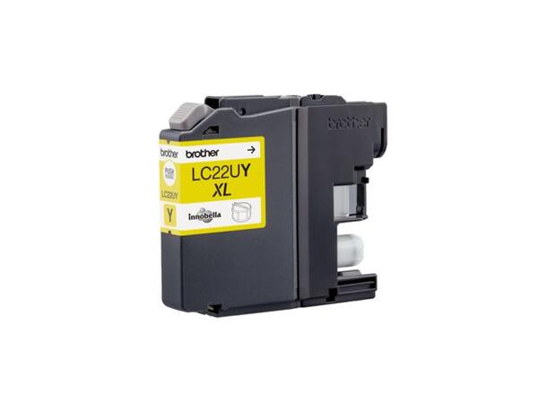 Blekk BROTHER LC22UBK Gul/Yellow for DCPJ785DW 