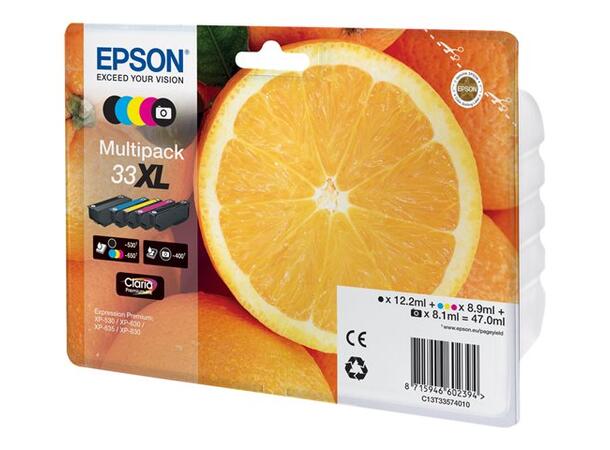 Blekk EPSON 33XL C13T33574011 CMYK+PK 