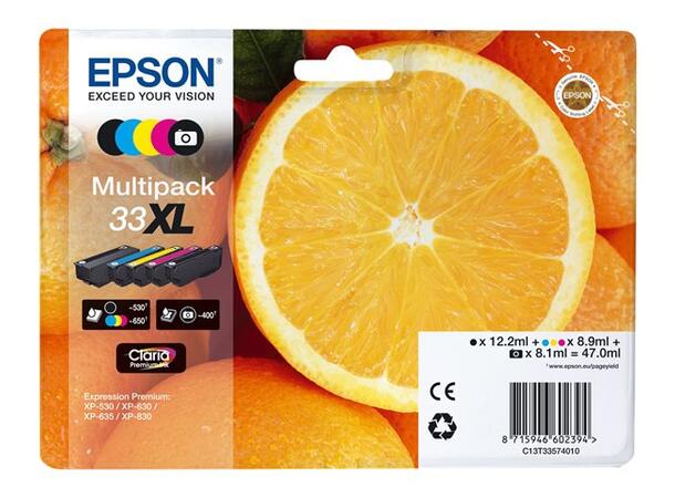 Blekk EPSON 33XL C13T33574011 CMYK+PK 