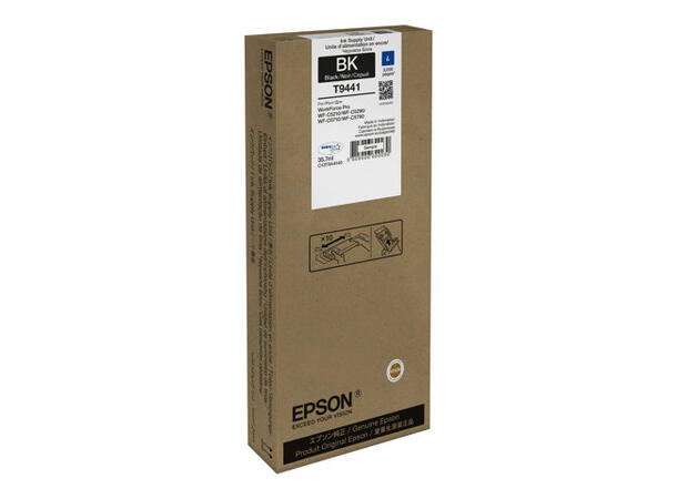 Blekk WF-C5 Series Ink Cartridge L Black Blekkpatron sort til Epson Workforce 