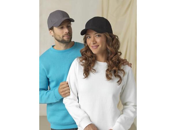 Caps "Trona" 6-panel svart 50% resirkulert bomull/ bomull 