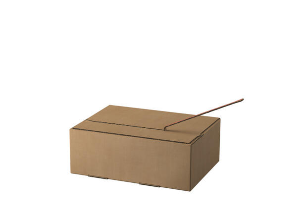 E-handelseske med selvklebende tape 280 x 190 x 85 mm | brun bølgepapp B/B 