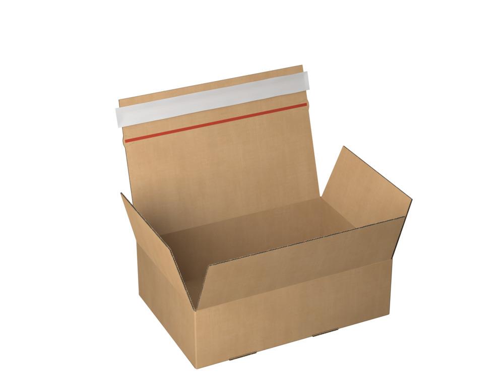 9444452  2880005 E-handelseske med selvklebende tape 280 x 190 x 85 mm | brun bølgepapp B/B