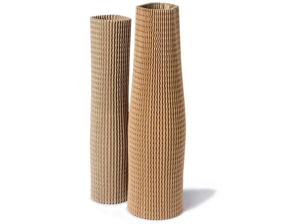 Eco-Sleeve / Elastiske flaskebeskyttere i bølgepapp Ø75 x 300 mm med perforering 