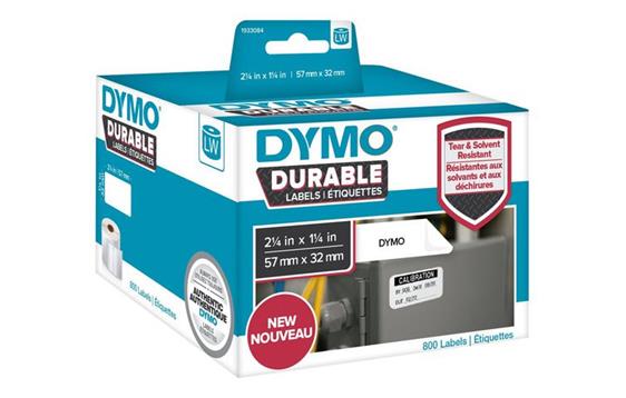 227538 Dymo 2112289 Etikett DYMO Durable 57mm x 32mm (800) Dymo | Selvklebende