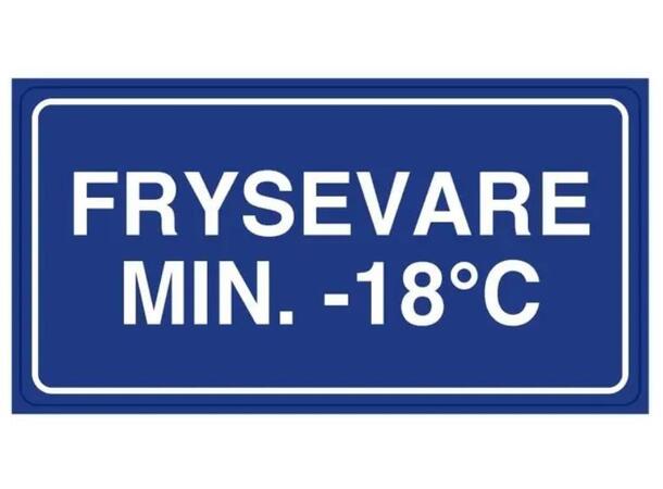 Etikett "Frysevare min -18*C" (500) 110 x 55 mm | Varseletikett 