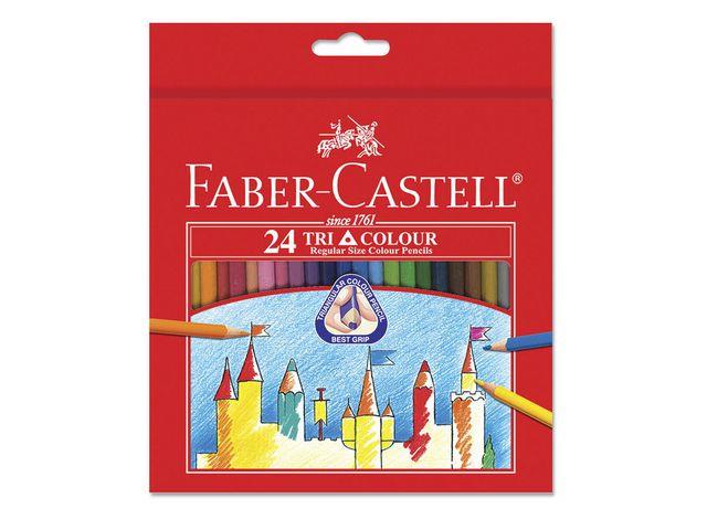 142111 Faber Castell 115855 Fargeblyant FABER-CASTELL Tri Color (24) 