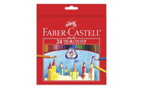 142111 Faber Castell 115855 Fargeblyant FABER-CASTELL Tri Color (24) 