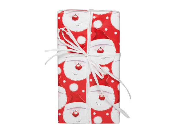 Gavepapir Fuzzy santa 38cm Diskrull 5 kg  | 165m | Jul 