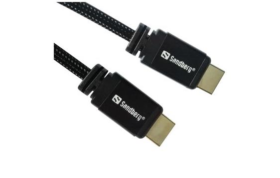 9433917  508-98 HDMI 2.0 kabel Sandberg 19M-19M, sort 2m 