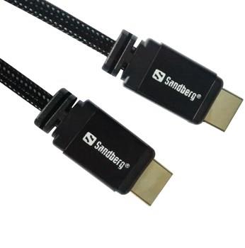 9433917  508-98 HDMI 2.0 kabel Sandberg 19M-19M, sort 2m 
