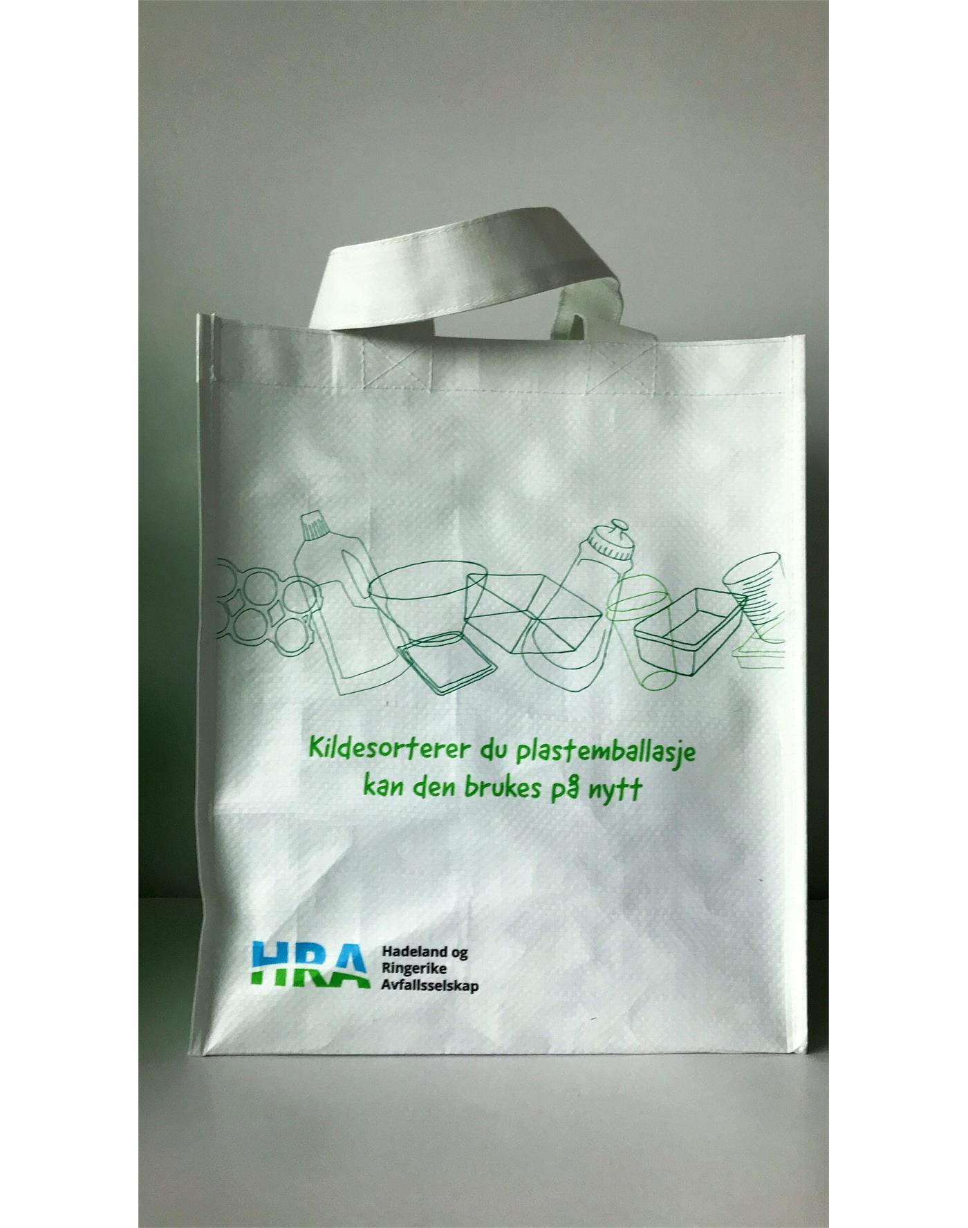 9443544  9438887 Handlenett i resirkulert PP-polypropylen sorteringsnett 40x35x21cm laminert
