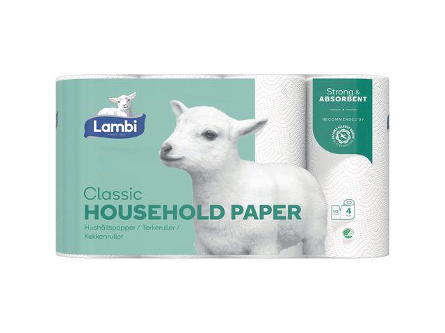 212201  53018 Kjøkkenrull LAMBI 3L hvit (4) 