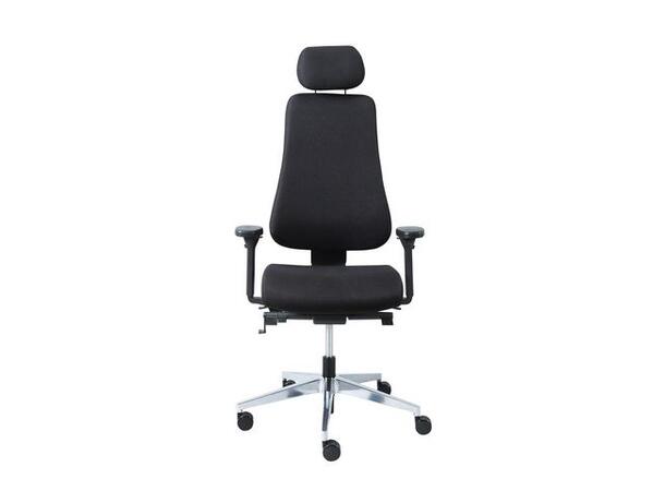 Kontorstol KENSON Bono sort Kontorstol med ergonomiske funksjoner 