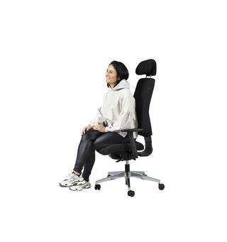 Kontorstol KENSON Bono sort Kontorstol med ergonomiske funksjoner