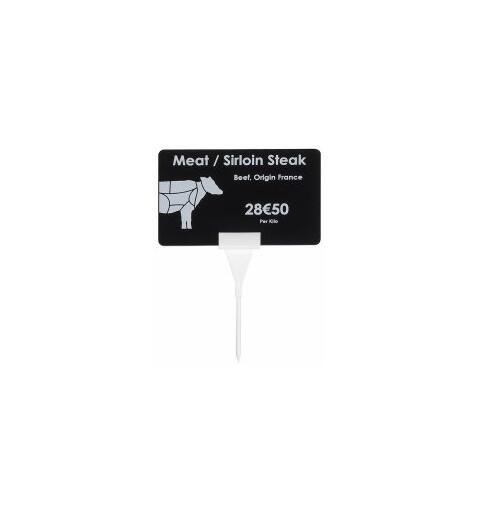 Kortholder - Cardkeep PriceTag pinnehold Hvit kortholder for merking av matvarer