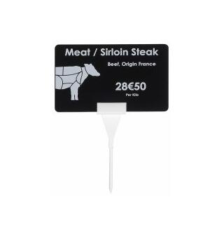 Kortholder - Cardkeep PriceTag pinnehold Hvit kortholder for merking av matvarer
