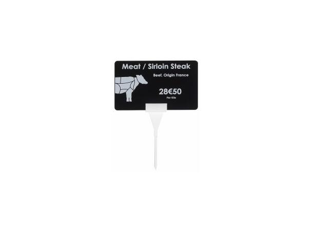 Kortholder - Cardkeep PriceTag pinnehold Hvit kortholder for merking av matvarer 