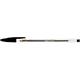 131136 BIC8373631 Kulepenn Bic Cristal Medium sort esker à 50 stk.